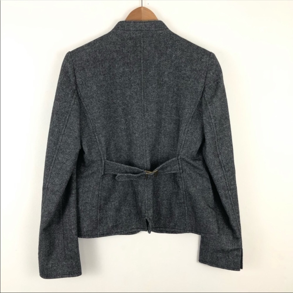 New Eddie Bauer Wool Coat Herringbone Military 4 - Picture 3 of 8